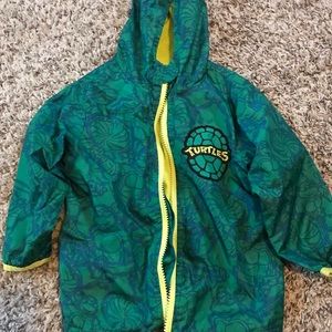 Vintage ninja turtle rain jacket